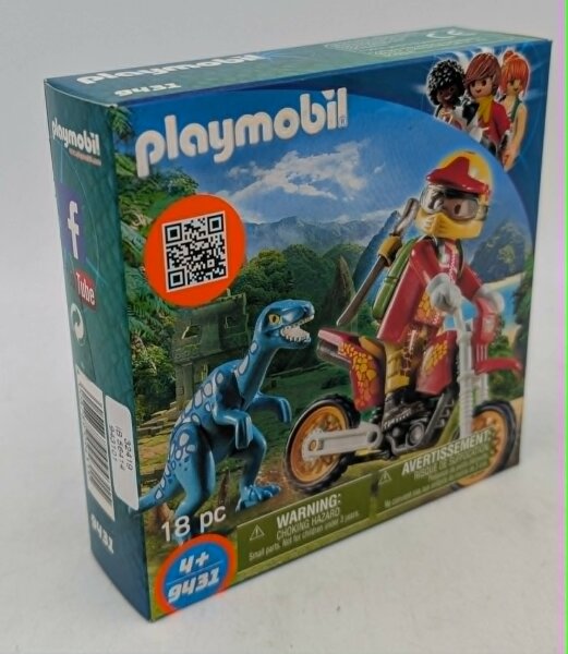 PLAYMOBIL 9431 Motocross-Bike mit Raptor