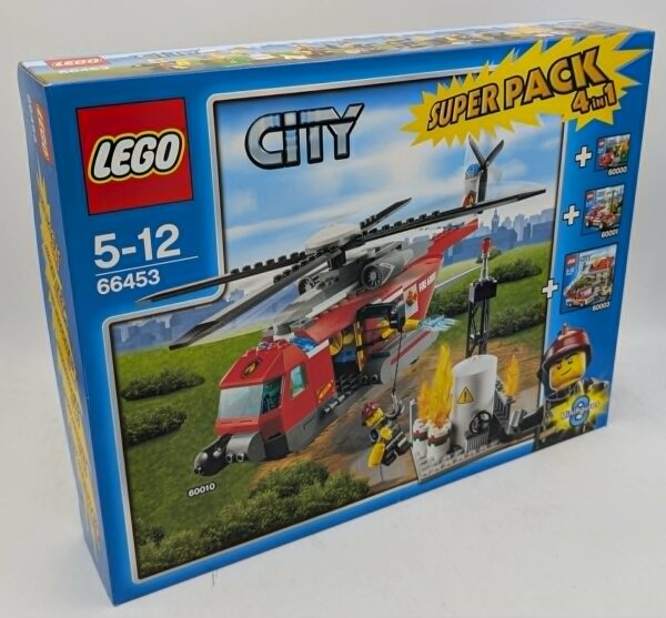 LEGO 66453 City Feuerwehr Super Pack 4In1 60000+60001+60003+60010