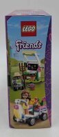 LEGO 41425 Friends Olivias Blumengarten mit Gartengeräten, Zobo Roboterfigur und Spielzeug-Wagen zum Sammeln von Pflanzen