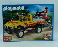 PLAYMOBIL 4228 Pick-Up mit Racing Quad
