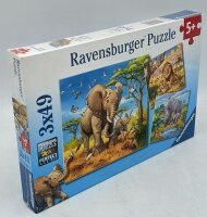 Ravensburger 08003 Wilde Giganten Kinderpuzzle 3 x49...