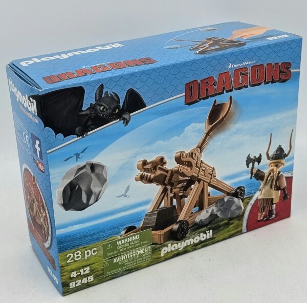 PLAYMOBIL 9245 Dragons Grobian mit Katapult