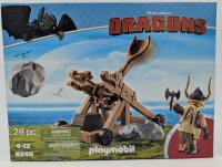 PLAYMOBIL 9245 Dragons Grobian mit Katapult