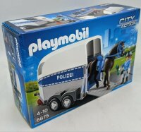 PLAYMOBIL 6875 Berittene Polizei mit Anhänger