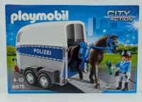 PLAYMOBIL 6875 Berittene Polizei mit Anhänger