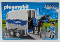 PLAYMOBIL 6875 Berittene Polizei mit Anhänger