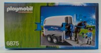 PLAYMOBIL 6875 Berittene Polizei mit Anhänger