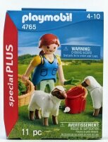 PLAYMOBIL 4765 Bäuerin bei Schäfchen-Fütterung