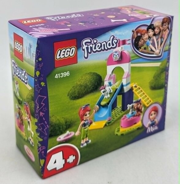 LEGO 41396 Friends Welpenspielplatz mit Mia und 2 Hunde-Welpenrutsche und Karussell