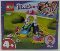 LEGO 41396 Friends Welpenspielplatz mit Mia und 2 Hunde-Welpenrutsche und Karussell