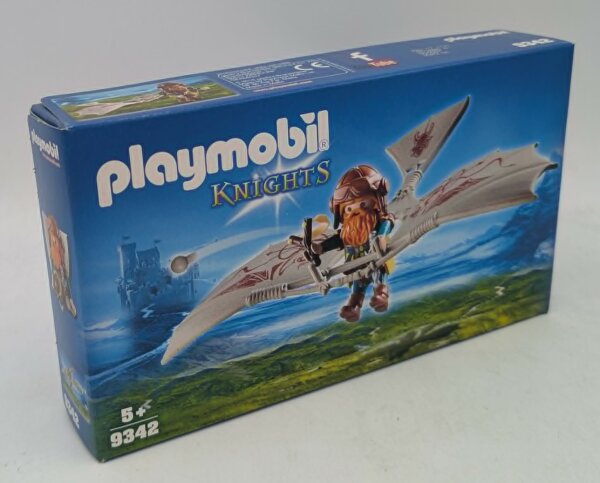 PLAYMOBIL 9342 Knights Zwergenflugmaschine mit Zwerg