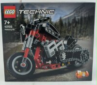 LEGO 42132 Technic Chopper Abenteuer-Bike, 2-in-1 Bausatz, Motorrad-Spielzeug