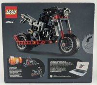 LEGO 42132 Technic Chopper Abenteuer-Bike, 2-in-1 Bausatz, Motorrad-Spielzeug