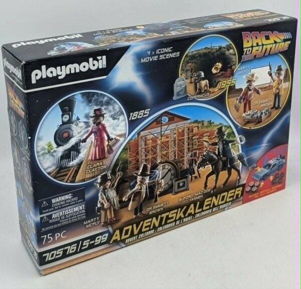 PLAYMOBIL 70576 Adventskalender Back to the Future Part III Weihnachten