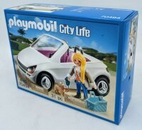 PLAYMOBIL 70494 elegantes Cabriolet mit Frau und Hund Korb