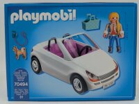 PLAYMOBIL 70494 elegantes Cabriolet mit Frau und Hund Korb