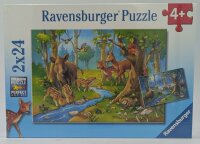 Ravensburger 09117 Tiere des Waldes 2 x 24 Teile Kinder Puzzle