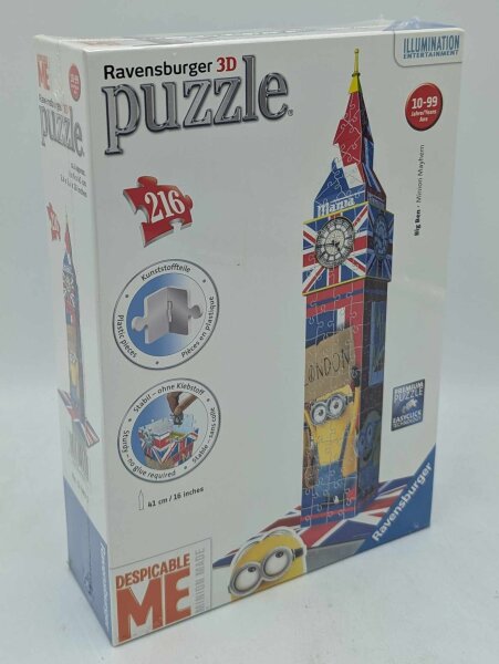 Ravensburger 12589 Big Ben Minions Edition 3D 216 Teile Puzzle