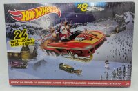 Mattel Hot Wheels Adventskalender inkl. 8 Autos + Zubehör Kalender Weihnachten