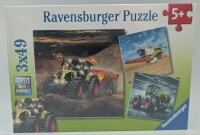 Ravensburger 09301 Claas Axion Lexion, Xerion 3 x 49 Teile Kinder Puzzle