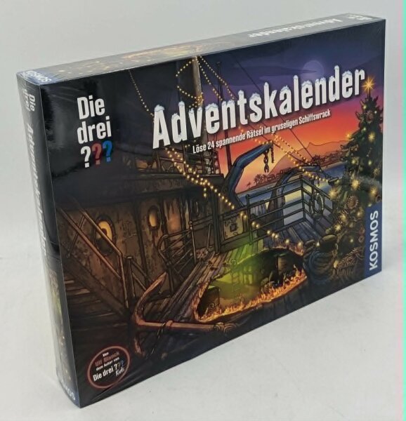 Kosmos Die drei Fragezeichen Adventskalender Löse die 24 spannenden Rätsel im gruseligen Schiffswrack