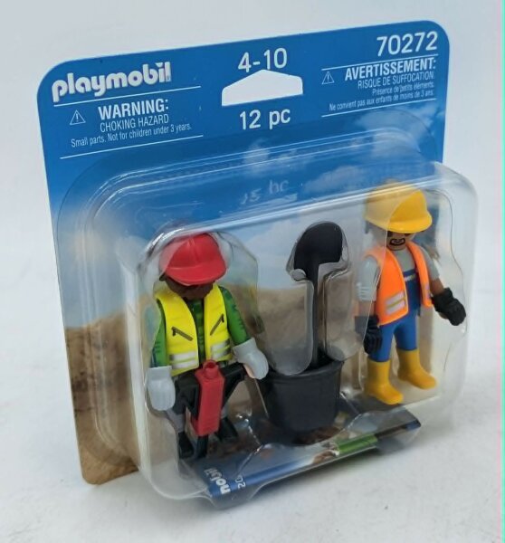 PLAYMOBIL 70272 Zwei Bauarbeiter für die Baustelle