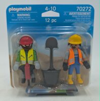 PLAYMOBIL 70272 Zwei Bauarbeiter für die Baustelle