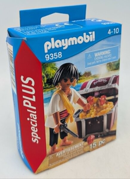 PLAYMOBIL 9358 Pirat mit Schatzkiste