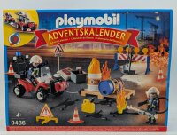 PLAYMOBIL 9486 Adventskalender Feuerwehreinsatz auf der Baustelle