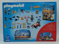 PLAYMOBIL 9486 Adventskalender Feuerwehreinsatz auf der Baustelle