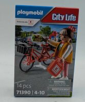 PLAYMOBIL 71390 Kaufland Kundin mit Fahrrad