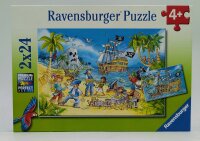 Ravensburger 05089 Die Abenteuerinsel Puzzle mit 2x24 Teile Kinderpuzzle