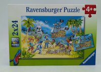 Ravensburger 05089 Die Abenteuerinsel Puzzle mit 2x24 Teile Kinderpuzzle