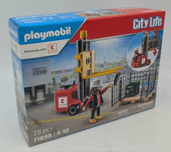 PLAYMOBIL 71898 Kaufland Lager Gabelstapler