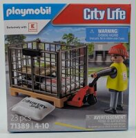 PLAYMOBIL 71389 Kaufland Hubwagen mit Gitterbox