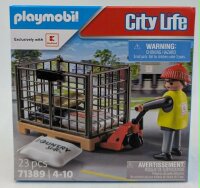 PLAYMOBIL 71389 Kaufland Hubwagen mit Gitterbox