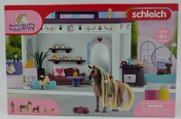 schleich HORSE CLUB 42614 Sofias Beauties Tiere Beautysalon - 66-Teiliges Spielset Inklusive Pferd mit Mähne, Tierpflegerin