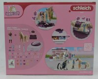 schleich HORSE CLUB 42617 Sofias Beauties Pflege und Styling Station mit Pferd mit Mähne und Reiterin - 54-Teiliges Set mit Pflege und Zubehörkiste mit Sofia-Figur