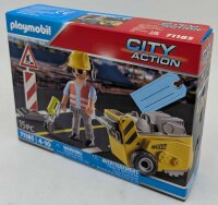 PLAYMOBIL 71185 Bauarbeiter mit Kantenfräser City...