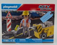 PLAYMOBIL 71185 Bauarbeiter mit Kantenfräser City Action