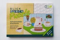 DEINDESIGNWERK Blick-Durch-Puzzle: Schwarzwälder Kirschtorte