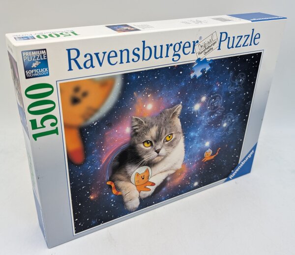 Ravensburger 17439 Katzen fliegen im Weltall 1500 Teile Puzzle