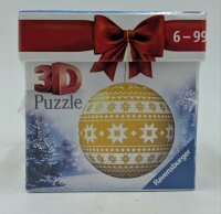 Ravensburger 11269 Weihnachtskugel Norweger Muster 3D Puzzle-Ball 56 Teile