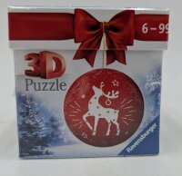 Ravensburger 11495  Weihnachtskugel Rentier 56 Teile 3D Puzzle-Ball
