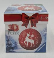 Ravensburger 11495  Weihnachtskugel Rentier 56 Teile 3D Puzzle-Ball
