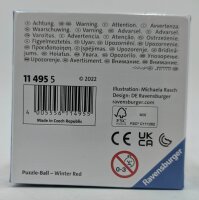 Ravensburger 11495  Weihnachtskugel Rentier 56 Teile 3D Puzzle-Ball