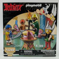 PLAYMOBIL 71269 Asterix Pyradonis vergiftete Torte Kleopatra`s Vorkoster sowie Pyradonis und dessen Helfer Schraubzieris