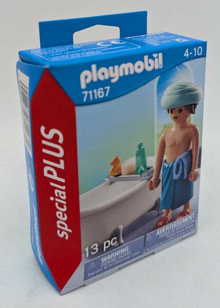 PLAYMOBIL 71167 Mann in der Badewanne specialPlus