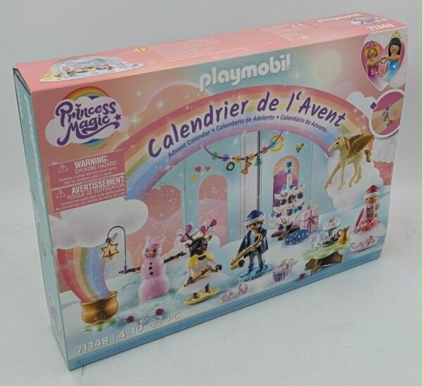 PLAYMOBIL 71348 Prinzessinnen Adventskalender Weihnachtsfest unter dem Regenbogen
