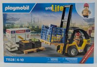 PLAYMOBIL 71528 MyLife Promo Pack Gabelstapler mit Fracht
